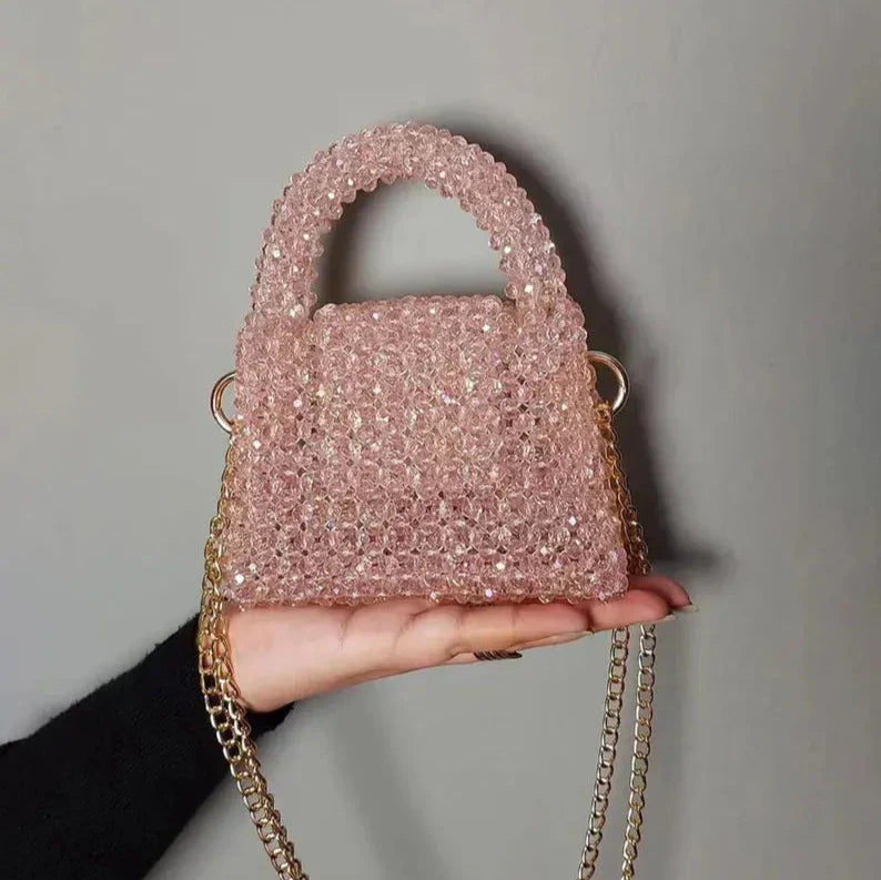 U: Crystal bead bag