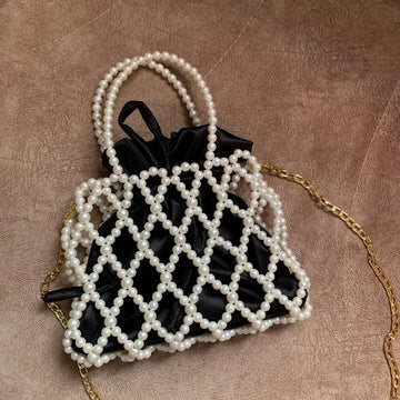 I: Beaded Pearl Handbag