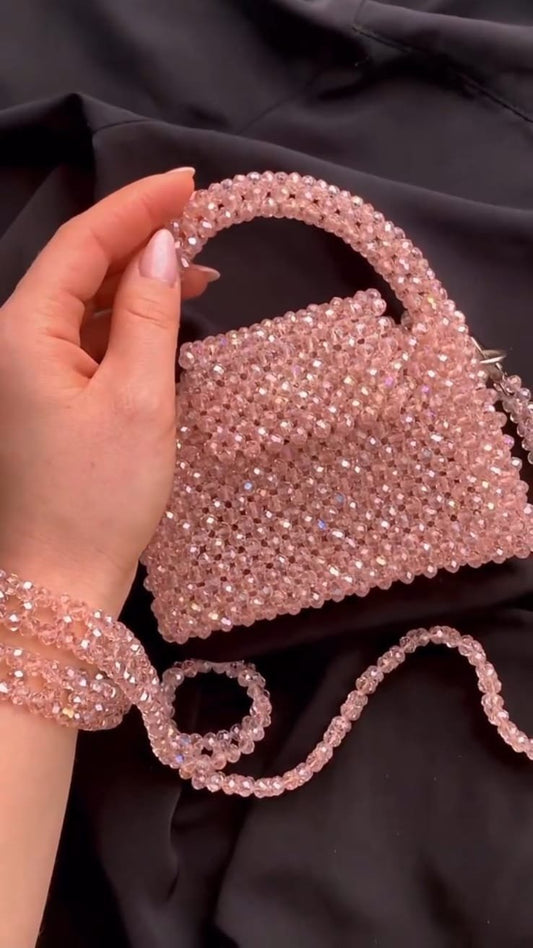 W: Pink Crystal Handbag