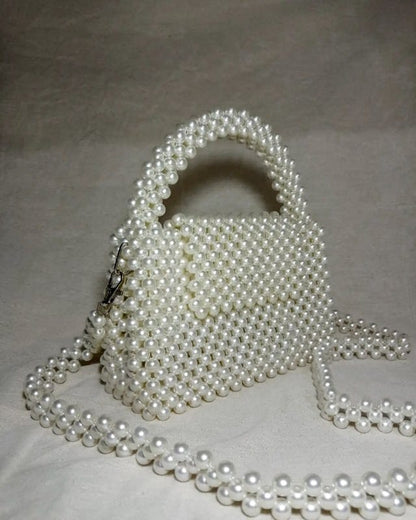 R: Beaded Pearl Handbag