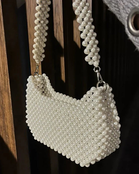 D: Pearl Beaded Bag