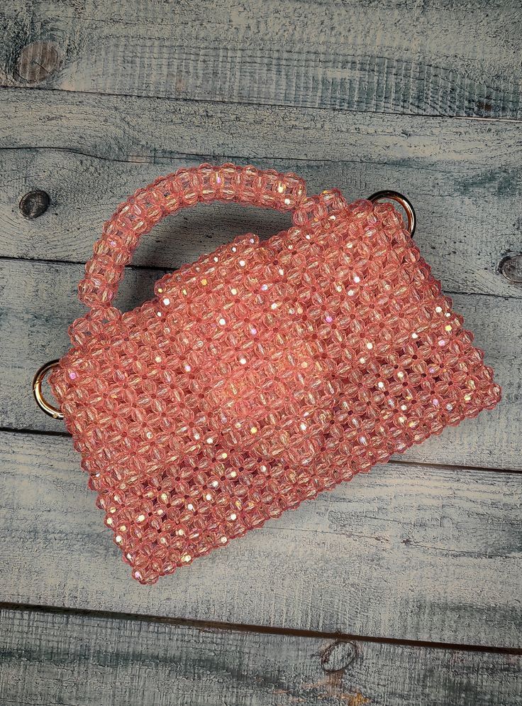 H: Crystal bead bag