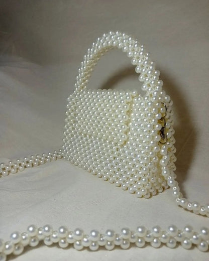 R: Beaded Pearl Handbag